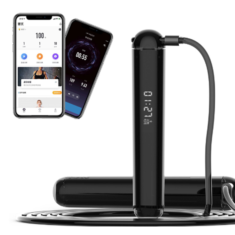 Slimme springtouw met APP-logo aangepast digitaal springtouw Fitness snelheid Calorieën tellen