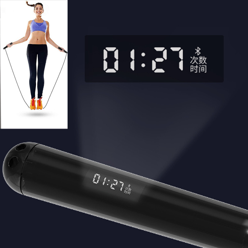 Slimme springtouw met APP-logo aangepast digitaal springtouw Fitness snelheid Calorieën tellen