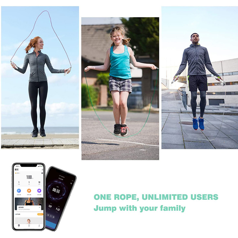 3M Verstelbare snelheid Smart Digital PVC Springtouw Smart Jumptouw Verstelbare Calorie Teller