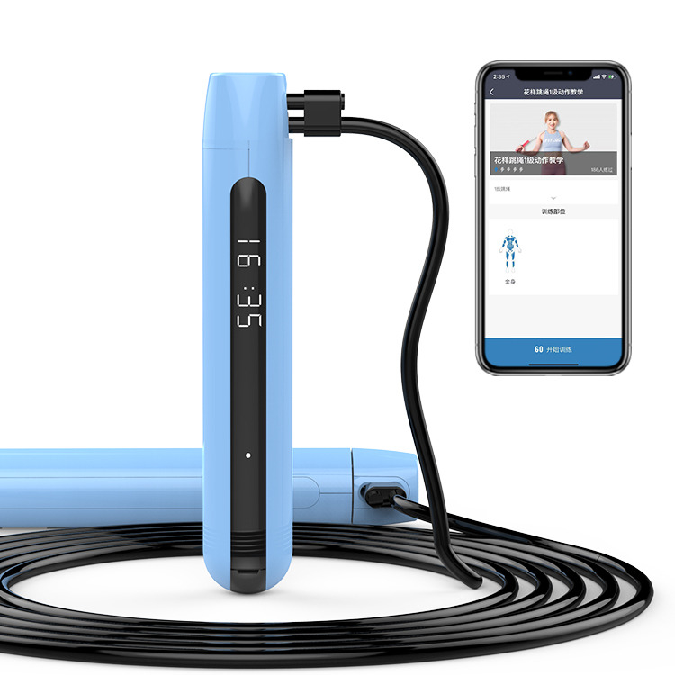 3M Verstelbare snelheid Smart Digital PVC Springtouw Smart Jumptouw Verstelbare Calorie Teller