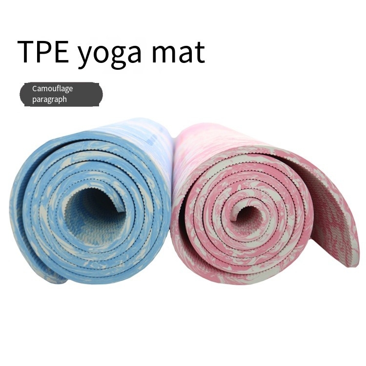 EG0146 Urich TPE yoga mat voor Pilates lichtgewicht / anti-glij oefenmat aangepast logo beschikbaar