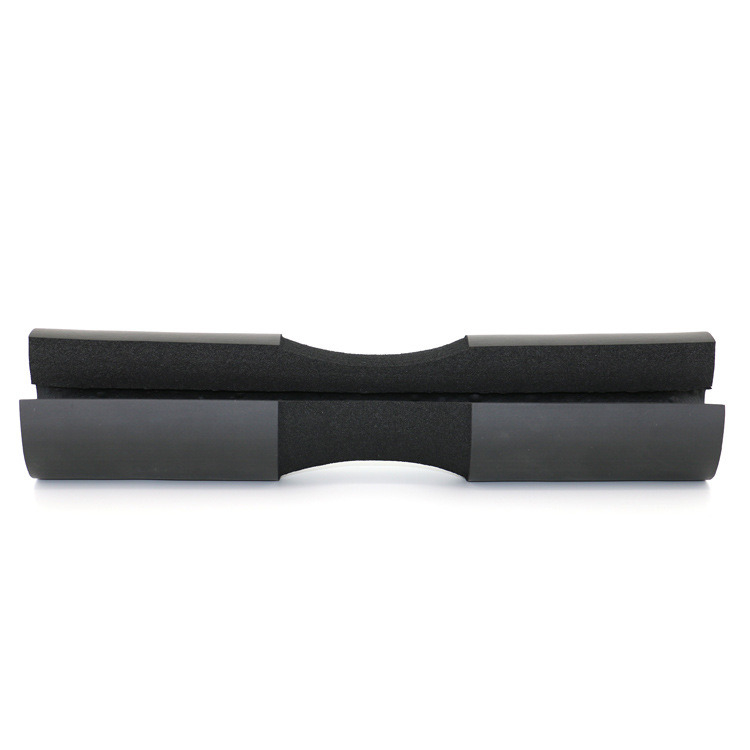 Hoogwaardige hoge dichtheid gewichtheffen beschermende barbell schuim schuim ergonomische vorm zwart rood schouder beschermende