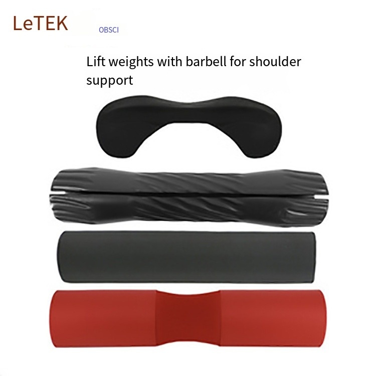 Op maat gemaakte schuim Barbell pad voor squats, stoten en heupstoten schuim spons biedt steun voor nek en schouder