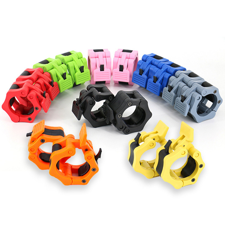 Niet-slip TPE barbell kragen Urich EG0004-9 Aanpasbare ABS beschermer voor bodybuilding Fitness