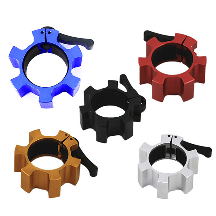 Nylon barbell kragen TPE Protector EG0004-9 Unisex Bodybuilding Fitness Aanvaard OEM aanpassing
