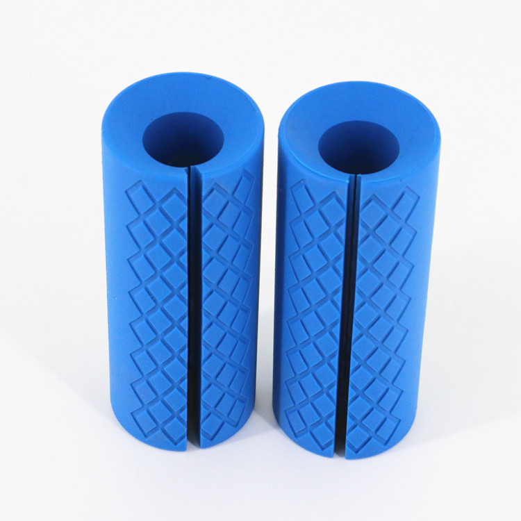 Kleurrijke Silica Gel Barbell Grijpen Dumbbell Grijpen - Foam Kracht Training Adapter