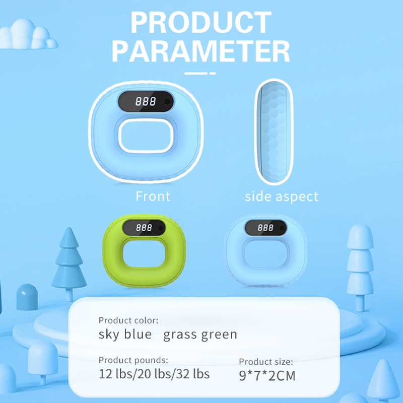 Multifunctioneel Fitness Grip Training Finger Strength Grip Wrist Strength Electronic Counting Ring Oplaadbaar