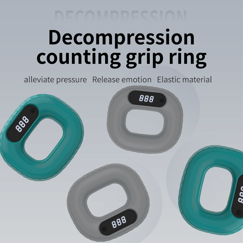Silicone Grip Force Ring Vinger Rehabilitatie Training Handband Grip Force Apparaat Mannen En Vrouwen Voorarm Fitness