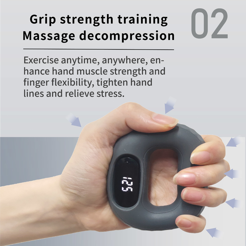 Silicone Grip Force Ring Vinger Rehabilitatie Training Handband Grip Force Apparaat Mannen En Vrouwen Voorarm Fitness