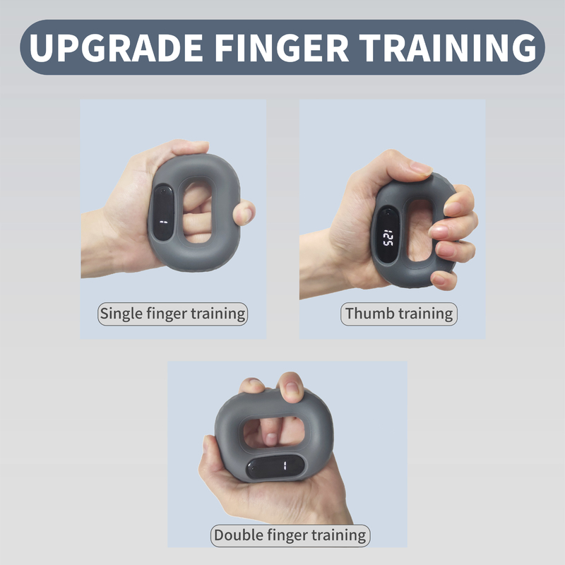 Silicone Grip Force Ring Vinger Rehabilitatie Training Handband Grip Force Apparaat Mannen En Vrouwen Voorarm Fitness