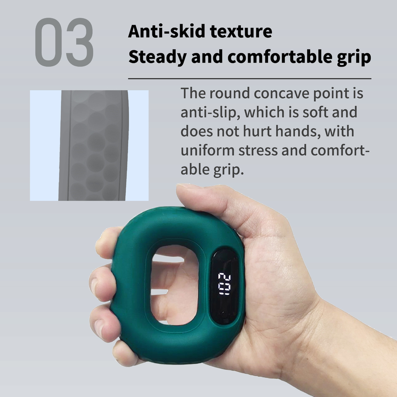 Silicone Grip Force Ring Vinger Rehabilitatie Training Handband Grip Force Apparaat Mannen En Vrouwen Voorarm Fitness